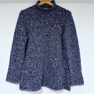 Saks Fifth Avenue  Roll Neck 100% cashmere loose knit sweater size Medium